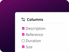 Customizable file list view
